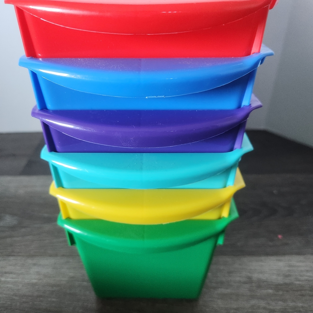 Colorful Stackable Storage Bins - Picture 4 of 6